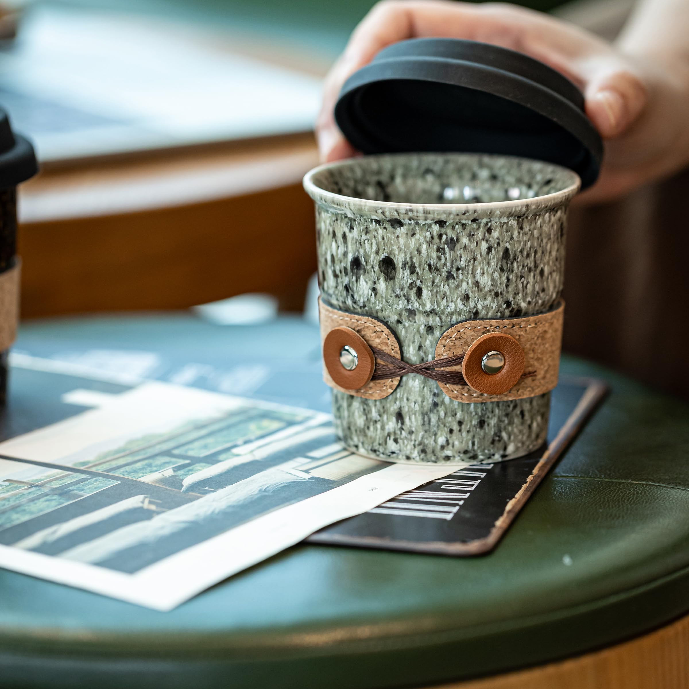 Amazon.com | Cormomu Travel Coffee Mug, Reusable Coffee Cup with